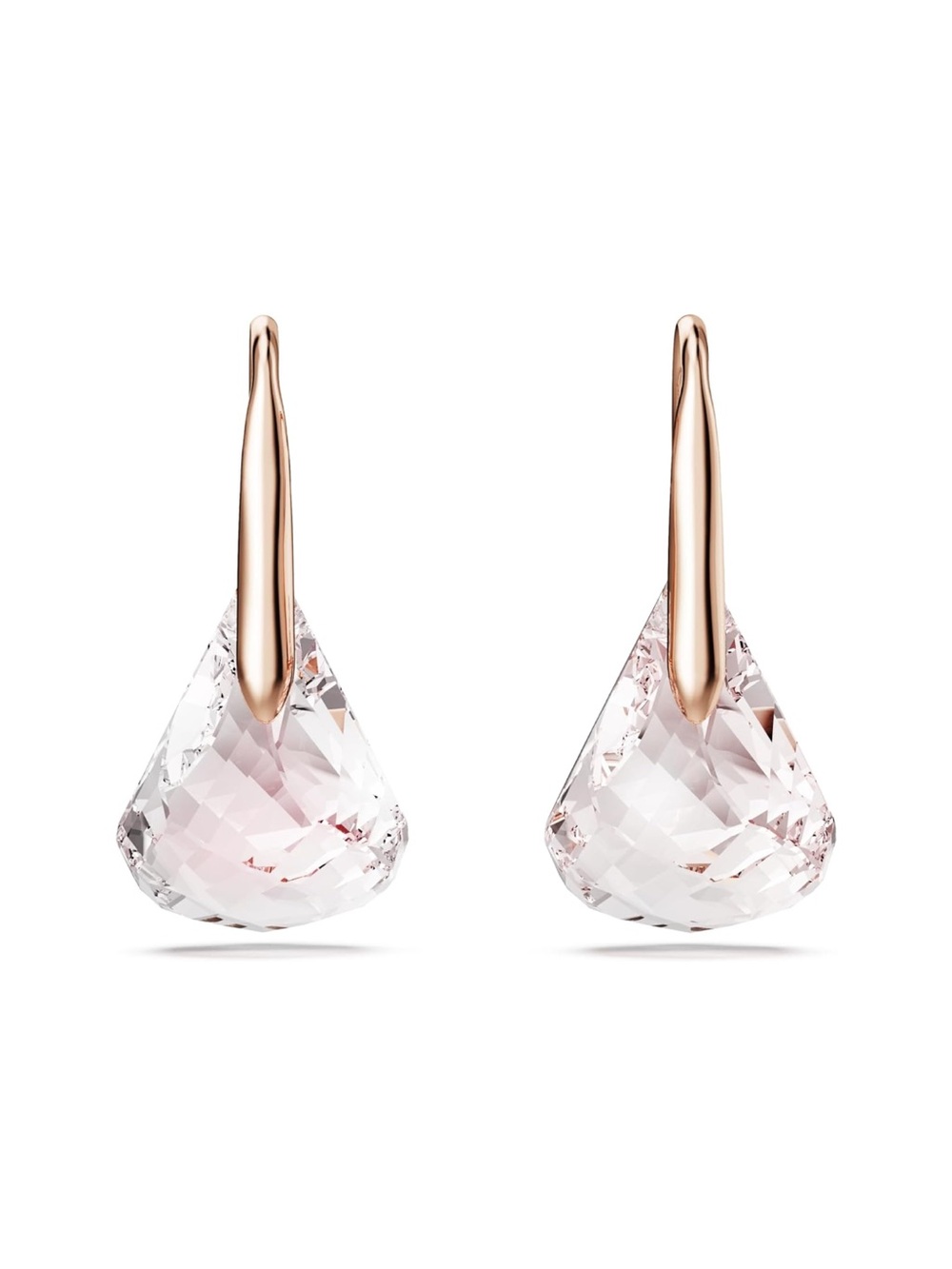 Swarovski Lunar Drop Rose Gold Teardrop Crystal Earrings - New